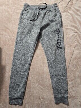 Marc Ecko Cut & Sew Fleece Joggers Men’s S Heathered Gray Drawstring Pockets